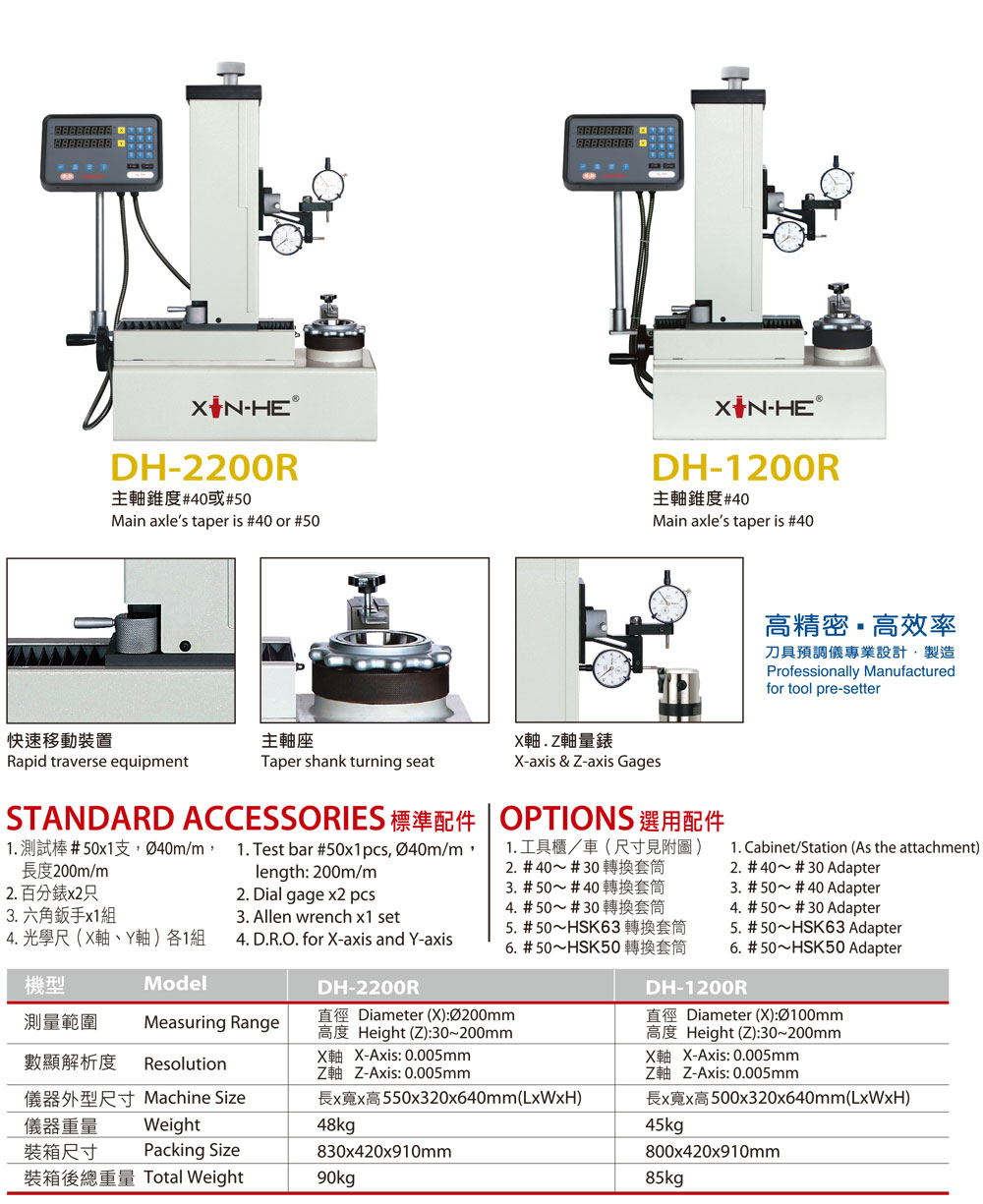 DH 刀具預調儀系列