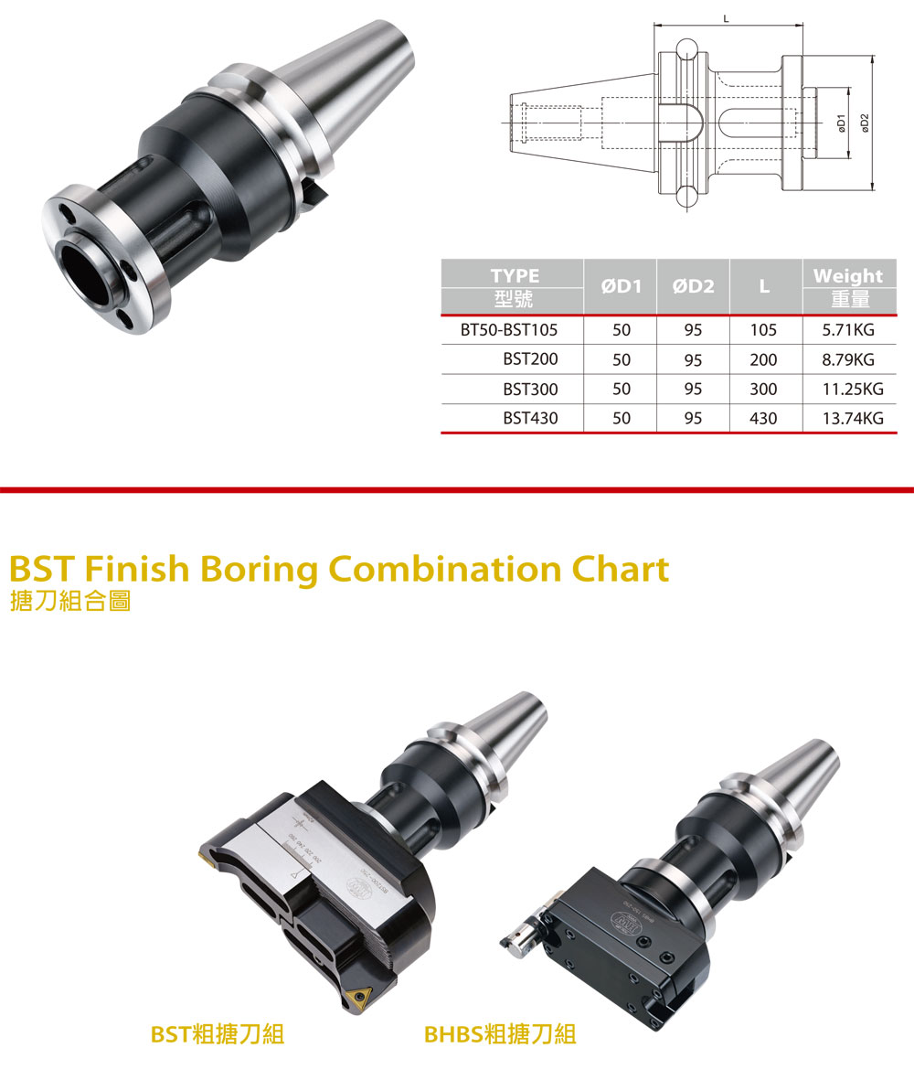 BST 搪孔刀桿